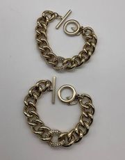 TWO VICTORIAS SECRET ANGELS LINK TOGGLE BRACELETS