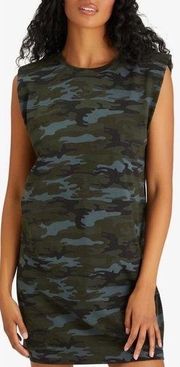 Sanctuary Dress NWT Camo Shoulder Pad T-Shirt Pullover Mini Women’s Small