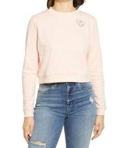 Bp Sweatshirt Be the Change Embroidered Crewneck Pullover Pink Size Small NWT