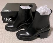 INC Waterproof Ankle Boots Eadinp Black NIB​