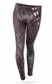 STAR WARS Women's Medium Chewbacca Leggings NWT Cosplay