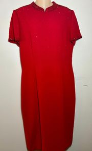 Women's red  dress. .Size 12. $50.