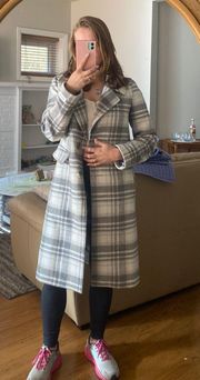 Grey Plaid Coat