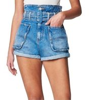 Blank NYC Overboard Paper Bag Belted Denim Short