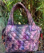 MZ WALLACE MEDIUM SUTTON QUILTED HANDBAG PURPLE PIXEL