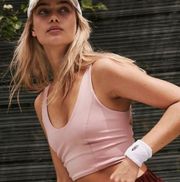 Free People  MOVEMENT | SHES GOT THE RHYTHM TANK Sz XL Light Pink Yoga Workout