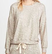 Sundry Snake Print Sand Sweater Women’s Medium