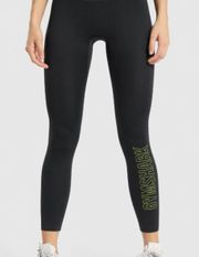 Gymshark  Black Training Graphic Leggings