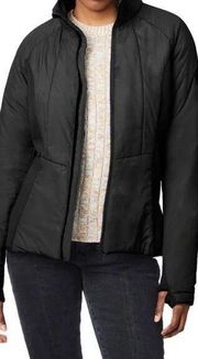 Bernardo Women’s Black Woven Zip Up Puffer Jacket Size S