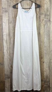 Fresh Produce Vintage Adult Large White Sleeveless Maxi Dress