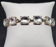 Loft Silver & Clear Rhinestone Bracelet