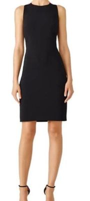 BADGLEY MISCHKA Women's Black & Grey Sleeveless Bow Sheath Mini Dress Size 6