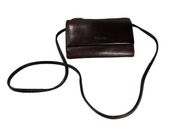 Vintage fossil crossbody wallet clutch brown leather