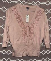 NWT Pink Worthington Casual Sweater Cardigan