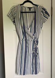 Striped Wrap Dress