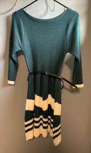 Green Sweater Dress