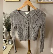 NWT womens long sleeve cropped cardigan by Aeropostale size Small