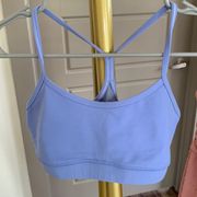 Lululemon periwinkle mesh sports bra size 6 no padding