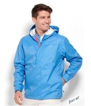 Vineyard Vines Windbreaker Hooded Rain Jacket Coat Zip Velcro Unisex, Size S