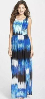 NWT Womens Betsey Johnson Sleeveless "In the Mix" Print Maxi Dress Sz 6