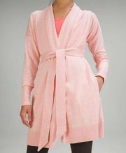 Cotton - Cashmere Knit Wrap - Heathered Dew Pink