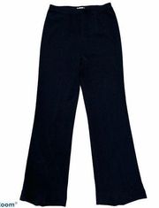 Exclusively Misook Flat Front Pants Trousers Elastic Waist Pull On Knit Size Sm