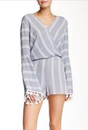 Tassel Sleeve Romper