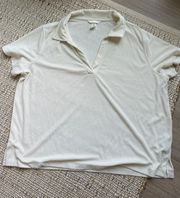 Terry Cloth Collared Shirt