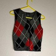 Vintage the Limited angora blend argyle preppy sweater S y2k