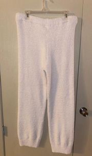 Furry Teddy Bear Lounge Pajama Pants in Offwhite - size XL