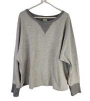 Haute Hippie Grey Sweatshirt EUC SZ L