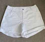 Wmns White Denim Shorts~16