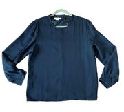 Brooks Brothers black silk blouse size 8