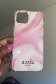 iPhone 12 Pro Max  Pink White Swirl Case