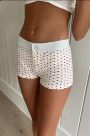 heart patterned boy shorts