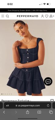 Isabella Denim Bustier Dress