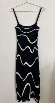 Patterned Midi Dress