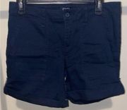 Jones New York Navy Utility Shorts size 6