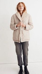 Madewell Reversible Quilted Faux Shearling Jacket
