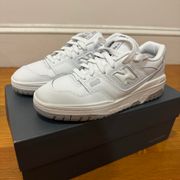 New Balance  White/Light Grey 550 Sneakers