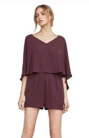 BCBGMAXAZRIA "Carie" Burgundy Short Romper