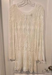 Super Sexy Lace dress or swim cover up, Size M