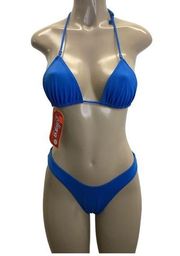 Zuliana Bikini Blue Size Small New With Tags