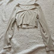 Cream Crop Top