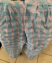 Baby Blue And Pink Pants From