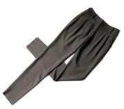 Armani Collezioni Pleated Trouser in Heather Brown Slim Tapered Pants 2 x 36