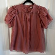 20 Hunter Bell Blair Top in Dusty Rose Size Small