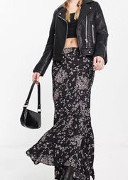 Free people back seat glamour floral skirt size 4