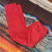 EILEEN fisher red jeans size 10