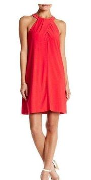 Cynthia Steffe Dress Womens Small Halter Shift Red Keyhole Party‎ S $178 New